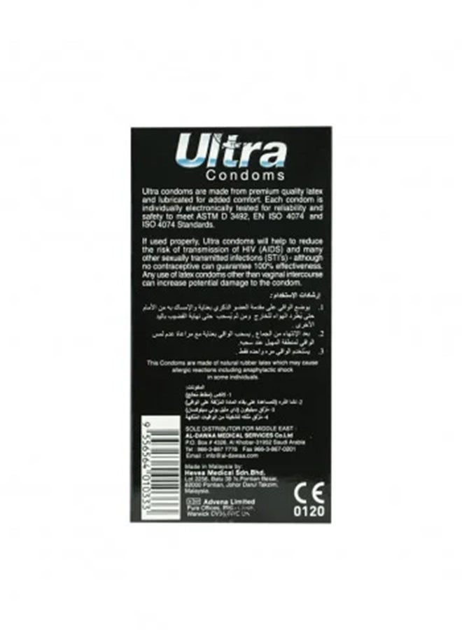 Ultra 12-Piece Ribbed Latex Condom - Image 3